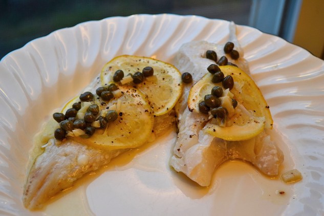 Haddock with Lemon-Caper Sauce 1